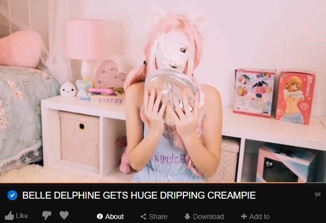 Delphine gets huge dripping