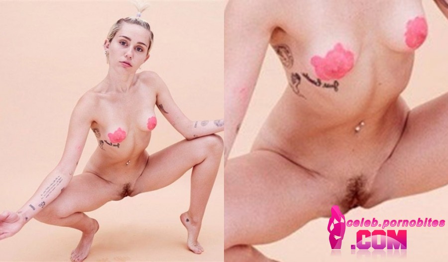 Miley cyrus shows her pussy