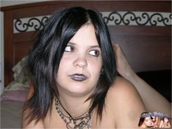 best of Goth natural with chubby teen