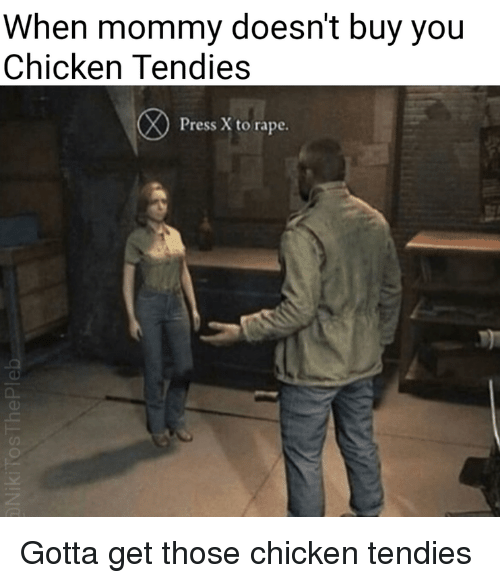 WMD reccomend chicken tendies